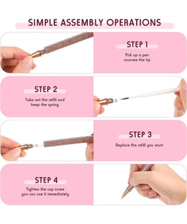 3-Piece Air Release Weeding Pen Set | Fine Point, Glitter Metal, Retractable Craft Vinyl Tools - Rose Gold Smooth Style - Buy Online on GoSupps.com