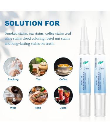 Teeth Whitening Pen Set - 3pcs Whitening Gel Essence for Stain Removal & Yellowing Reduction - Buy Online on GoSupps.com