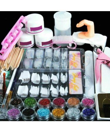 Nail Powder Set 12 Colors Strengthening Shiny Nails for Home or Salon Use (Assorted Color) - Buy Online on GoSupps.com
