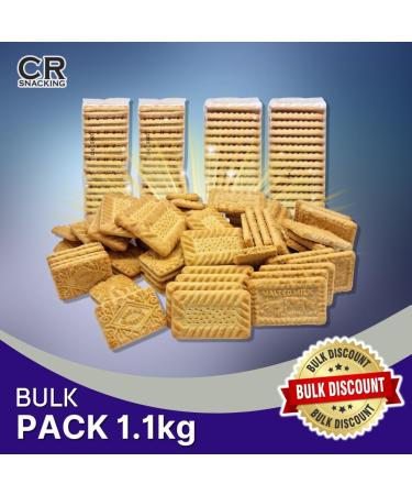 Assorted Luxury Biscuits (1.1kg) - Custard Creams Malted Milk Shortcake Biscuits | Mixed Biscuits Cream Biscuits Pantry | Biscuits Bulk For Hamper Tin Coffee Tea Biscuits Box | Biscuit Multipack - Buy Online on GoSupps.com