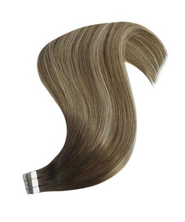 Youngsee Tape-In Extensions - Braun Balayage Real Hair 60cm - Premium Quality Hair Extensions #4/6/26 & #4/6/22 - Buy Online on GoSupps.com
