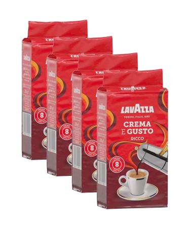 Lavazza Lavazza Caf Crema e Gusto Ricco caf en haricots moulus (4 x 250 g)