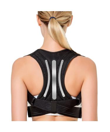Back Posture Corrector For Men And Women Full Back Brace And Neck Support Belt With Adjustable Straps Spinal Support For Back Shoulder Lumbar Corrector (Size : M)
