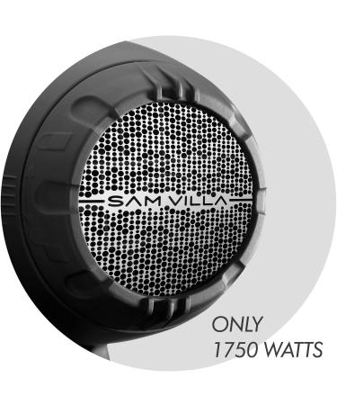 Sam Villa Lightweight Ionic Hair Dryer - Professional Quiet Variable Speed & Temperature - Black Matte Soft Touch - Buy Online on GoSupps.com