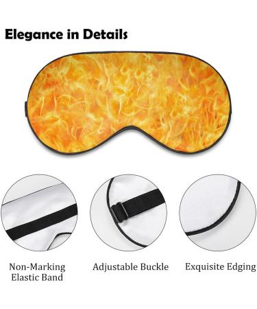 Flame Texture Sleep Mask for Women - Adjustable Eye Shades with Elastic Strap | Comfortable & Stylish Sleep Solution - Buy Online on GoSupps.com