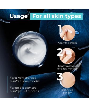 Advanced Scar Cream for Face and Body - Acne & Surgery Scar Treatment - Vitamin E, Silicone-Free Formula - All Skin Types - Buy Online on GoSupps.com