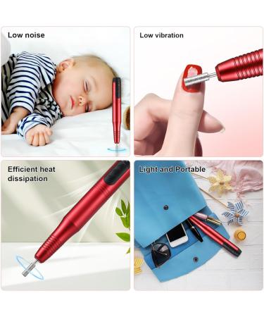 minkissy Electric Nail Drill Kit Manicure Nail Shaper Portable Electric Nail File Nail Pedicure Tools with Nail Drill Bits for Women Girls Acrylic Gel Nails - Buy Online on GoSupps.com