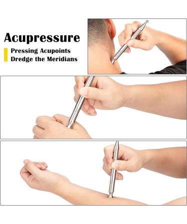 Stainless Steel Acupuncture Pen for Deep Tissue Massage & Pain Relief - Buy Online on GoSupps.com