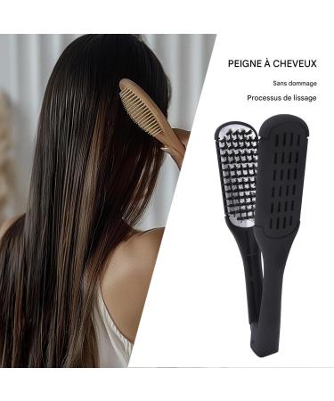 Hair straightener Double sided for straightening the Hair Nonslip Hairdressing Tools Comfortable To Hold The Hair Straightening Brush For Girl Friend And Sister - Buy Online on GoSupps.com