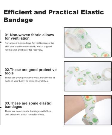 Healvian Self Adhesive Finger Bandage - 10 Rolls Flower Printed Cohesive Athletic Tape for Sports Finger Wrist & Ankle Wrap - Non Woven Elastic Gauze Roll - Buy Online on GoSupps.com