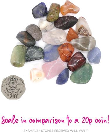 Polished Tumblestone Gemstones Pocket Reiki Chakra Mineral Rocks 100g Pack (18 to 21 Stones) Size: Medium Mix 15mm to 25mm Mixed Stones Medium Mix 15mm - 25mm - Buy Online on GoSupps.com