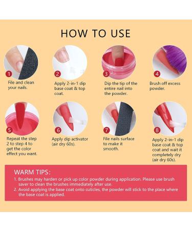 Saviland Dip Powder Nail Kit - 10 Christmas Colors Set | Glitter Gold Red Black White French Manicure | Base Top Coat Activator Brush | No Nail Lamp Needed | Nail Art Gift - Buy Online on GoSupps.com