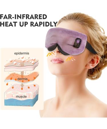Aroma Season Heated Eye Mask - Cordless Washable Warm Compress for Dry Eyes Styes MGD Blepharitis & Chalazion - Perfect Gift for Men & Women (Wisteria - Buy Online on GoSupps.com