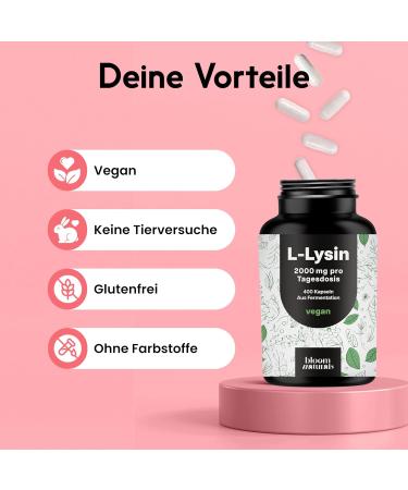 High-dose L-lysine - 400 capsules with 2000mg of pure lysine per daily serving - From vegetable fermentation - Capsule - Buy Online on GoSupps.com