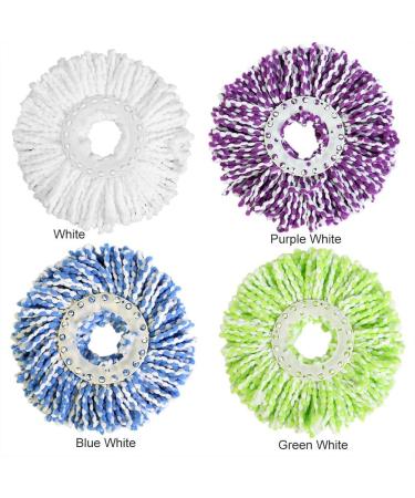 Mop Replacement Head Universal Refill 360 Spinning Microfiber Super Absorbing Water Household Accessories for Hardwood Floors|Wet & Dry Cleaning System(White) - Buy Online on GoSupps.com