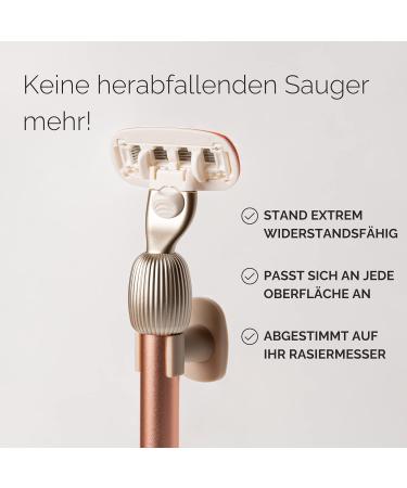 Fler The Razor Starter Set - Women's Interchangeable Razor with Aloe Vera & Vitamin E Blades - Blush Pink - Unisex Razor & 2 Replacement Heads - Buy Online on GoSupps.com