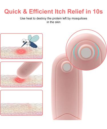 USB Electric Anti-Itch Device for Insect Bite Relief - Pink - Buy Online on GoSupps.com
