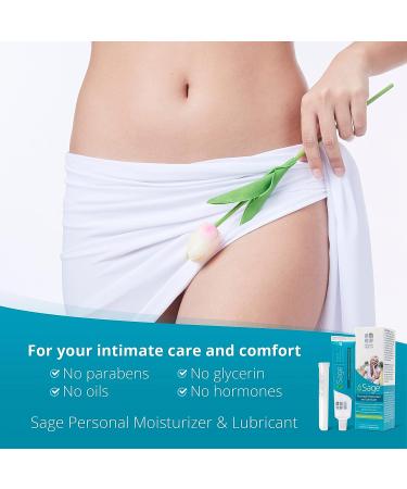 Fairhaven Health Sage Vaginal Moisturizer and Lubricant for Women | 2 Applicators | Temporary Relief for Dryness | Water-Based & Paraben-Free | 40g - Buy Online on GoSupps.com