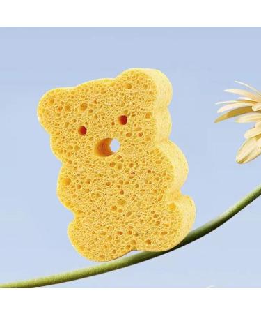 Toddler Bath Sponge Soft Baby Shower Body Scrubber Bath Rub Cute Shower Sponge Shower Brush Body Scrubber Dead Skin Remover for Deep Cleansing Orange - Buy Online on GoSupps.com