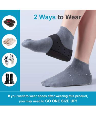 Heel Cups for Pain Relief | Plantar Fasciitis Heel Spur Bursitis & Cracked Heels - Black (1 Pair) - Size S - Buy Online on GoSupps.com