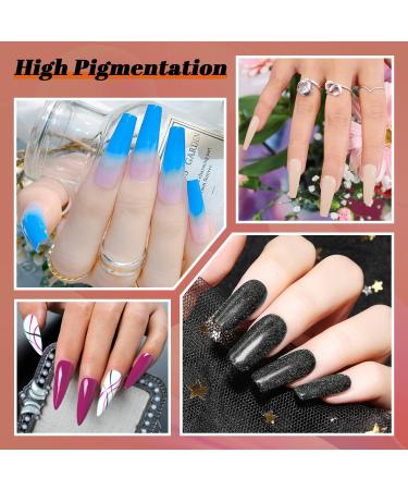 Lavender Violets 36 Colours Dip Nails Powder Starter Kit - Glitter Dipping Nail Powder Set for DIY Manicure M952 - Buy Online on GoSupps.com