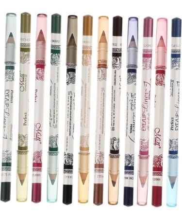 FOMIYES 2pcs 12 Makeup Eyeliner Glitter Outfit Flash Suit Waterproof Eyeliner Pencil Set Shimmer Water Proof 1 count (Pack of 1) As Shownx2pcs - Buy Online on GoSupps.com