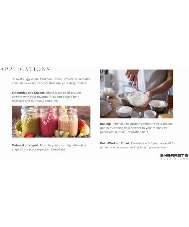 Sharrets Egg White Albumen Protein Powder - Chocolate 2.2 lbs | Halal Non-GMO Gluten & Dairy Free | Ideal for Adults Athletes Bodybuilding & Fitness Beginners - Buy Online on GoSupps.com