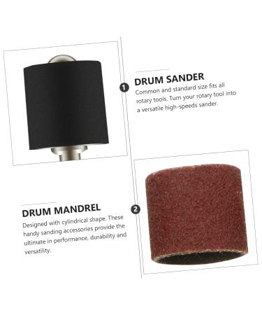 Housoutil Nail Polishing Circle Drum Mandrel for Manicure Nail Sanding Bands Electric Nail File Sanding Bands Gel Nail Polish Electric File Sand Drum Sander Polisher Roller Sandpaper - Buy Online on GoSupps.com