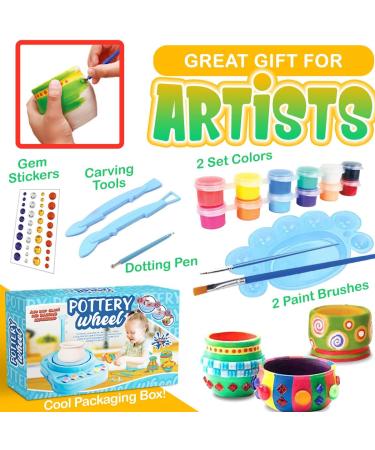 Insnug Kids Pottery Wheel Kit - Complete Arts & Crafts Set for Beginners | Modeling Clay, Sculpting Tools, Paint Kit | Craft Kit for Kids Age 8-12 - Buy Online on GoSupps.com