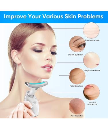 Red Light Therapy Face Massager for Neck Lines, Wrinkles & Double Chin Reduction - Buy Online on GoSupps.com
