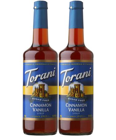 Torani Sugar Free Cinnamon Vanilla Syrup 750ml 2 Pack