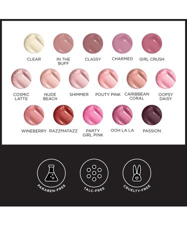 Pure Cosmetics Lip Gloss In the Buff - Hydrating Lip Makeup with Jojoba Oil, Sweet Almond Oil, and Vitamin E | LED Applicator & Mirror | Cruelty-Free & Talc-Free - Buy Online on GoSupps.com