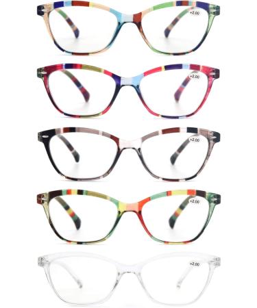 MODFANS Women's Reading Glasses +3.25 - High Quality Comfortable & Stylish - 5 Mixed Colors for Enhanced Reading Aid - Buy Online on GoSupps.com