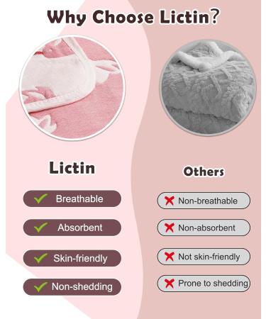 Lictin Pink Baby Gift Set - Newborn Essentials for Girls | Romper Bib Socks Headscarf & Cuddly Rabbit | Perfect Birth Gifts - Buy Online on GoSupps.com