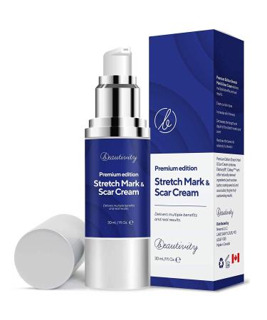 Scar Remover Cream, Premium Edition Scar Removal Cream for Scars from C-Section, Stretch Marks, Acne, Surgery, Injury, Burns, Effective for both Old and New Scars, Made in Canada White