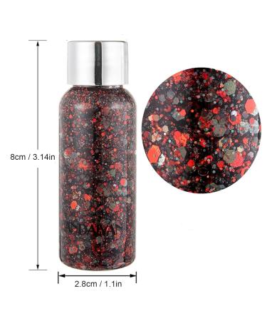 Buy Red Body Glitter Gel - Long-Lasting Liquid Glitter for Festivals & DIY Arts Crafts - Buy Online on GoSupps.com