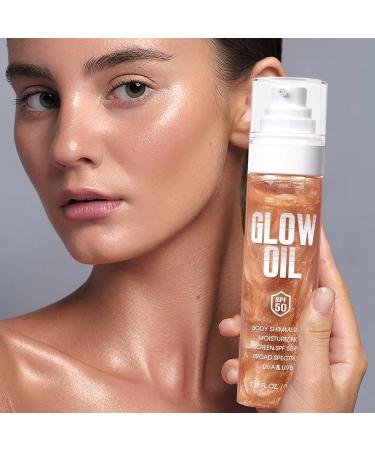  G n rique Body Radiance Oil Whole Body Luminous Oil 100ml Natural Product Brightening Moisturizing SPF50 for Travel Beach Picnic Camping Cycling - Buy Online on GoSupps.com