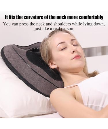 Rkxkj Lumbar Massage Cushion & Shiatsu Neck Pillow | 3 Adjustable Fuel Stages 15-Minute Smart Timer Warm Compress - Relieve Muscle Fatigue - Buy Online on GoSupps.com