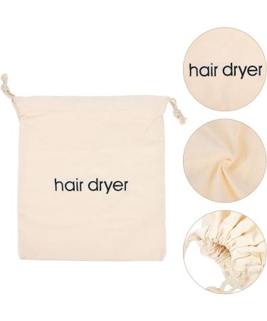 PLAFOPE 3pcs Hair Dryer Storage Bag Storage Bag Drawstring Dryerbag Hairdryer Case Toiletey Sac Beige Fabric - Buy Online on GoSupps.com