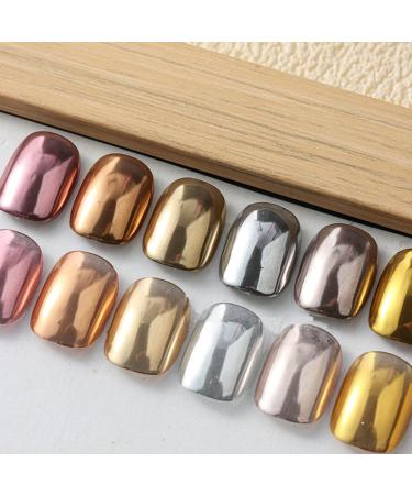 Poudre de ongles chrom e ensemble de poudre chrom e ongles | 6 couleurs paillettes Fingernail Chrome | Shimmer Nail fournit de la poudre pour le festival les rencontres le maquillage l'Halloween 01 UN - Buy Online on GoSupps.com