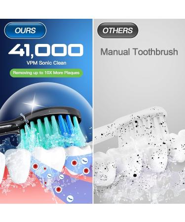Sonic Electric Toothbrush for Adults | Rechargeable 5 Modes | Fast Charge for 60 Days | Smart Timer - Buy Online on GoSupps.com
