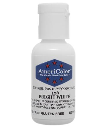 Food Coloring AmeriColor - Bright White Soft Gel Paste, .75 Ounce
