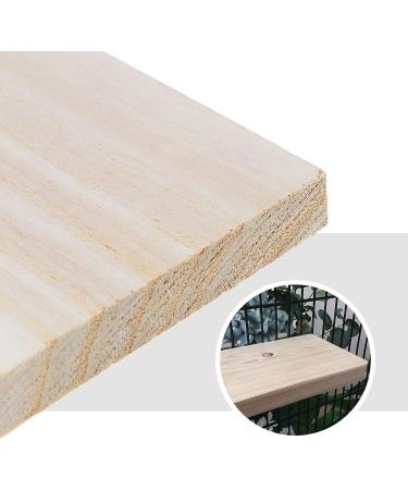 YINETTECH 4x Hamster Chinchilla Wood Springboards Wooden Rectangle Pet Stand Board Platform with Screw Nut Washer for Small Animal Pet Toy - Buy Online on GoSupps.com