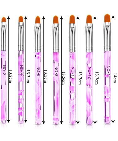7-Part Nail Brush Set for UV Gel & Acrylic Nails | Gelail Nail Art Brushes for Salon & DIY Designs - Buy Online on GoSupps.com