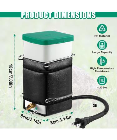 Heated Rabbit Water Bottle 32 oz No Drip Water Bottle for Rabbits Energy-saving Animal Kettle Small Pets No Drip Automatic Thermostatic Rabbit Water Dispenser Hamster Water Bottle for Rabbit Hamster - Buy Online on GoSupps.com
