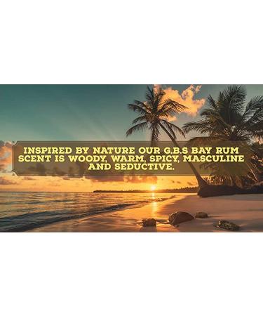 G.B.S 97% Bay Rum All-Natural Shave Soap with Shea Butter, Coconut Oil, Avocado Oil - Balm, Towel & Travel Kit - Rich Lather Foam for Wet Shaving - Ideal Christmas Gift - Buy Online on GoSupps.com