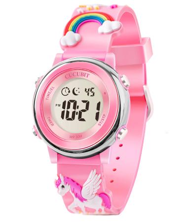 Daily Water Resistant Potty Training Watch Reminder- Long Battery Life Toilet Training Timer Watch Tool for Baby Toddlers Kids Pink
