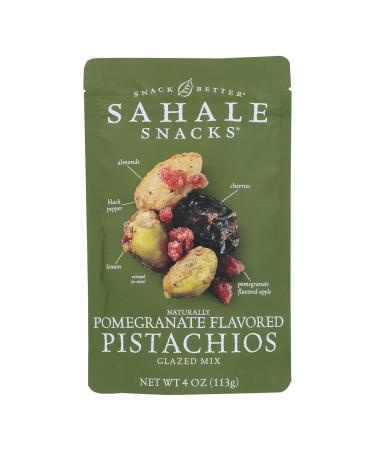 SAHALE SNACKS Pomegranate And Pistachio Blend, 4 OZ, Pack of 6 Pomegranate 4 Ounce (Pack of 6)
