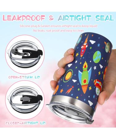 4 Pack Kids Cups with Straw Lid - 12 Oz Insulated Stainless Steel Tumbler for Boys - Spill Proof & BPA Free - 4 Styles Powder Coated Toddler Smoothie Cup - Buy Online on GoSupps.com