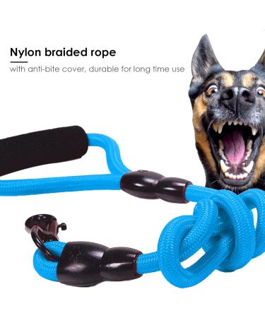 Premium Multi-Dog Leash for 1-4 Dogs | Faith-Free Chain Lead for Walking & Jogging | Perfect for Medium & Small Pets - Blue - Buy Online on GoSupps.com